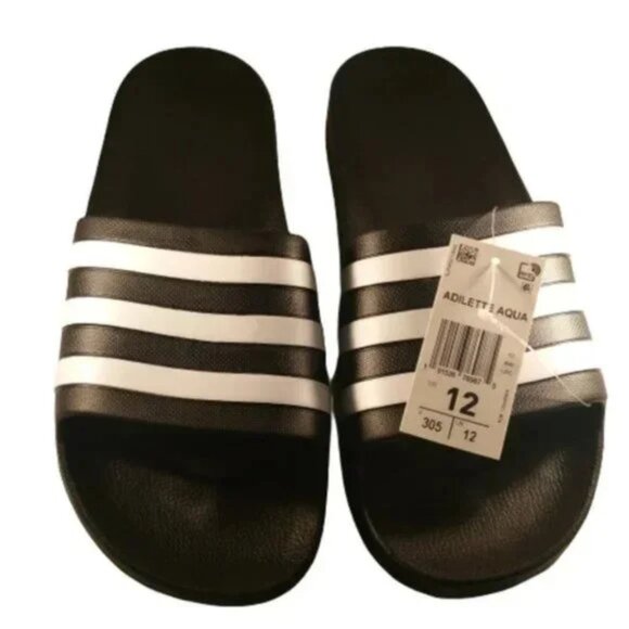 Adidas Adilette Aqua Slip On Slides Sandals Unisex Size 12 - Picture 3 of 8